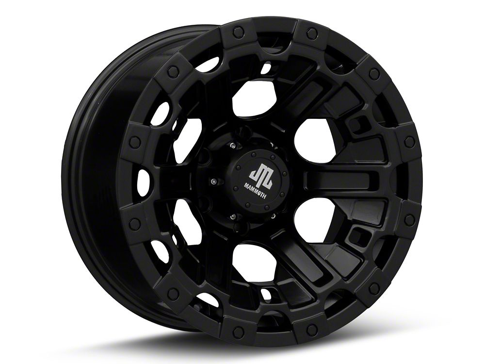 Mammoth Goliath Satin Black 6-Lug Wheel; 17x9.5; -18mm Offset (05-15 Tacoma)