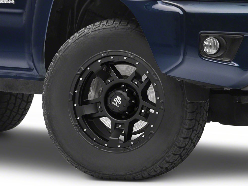 Mammoth Cliff Hanger Matte Black 6-Lug Wheel; 17x8.5; -6mm Offset (05-15 Tacoma)