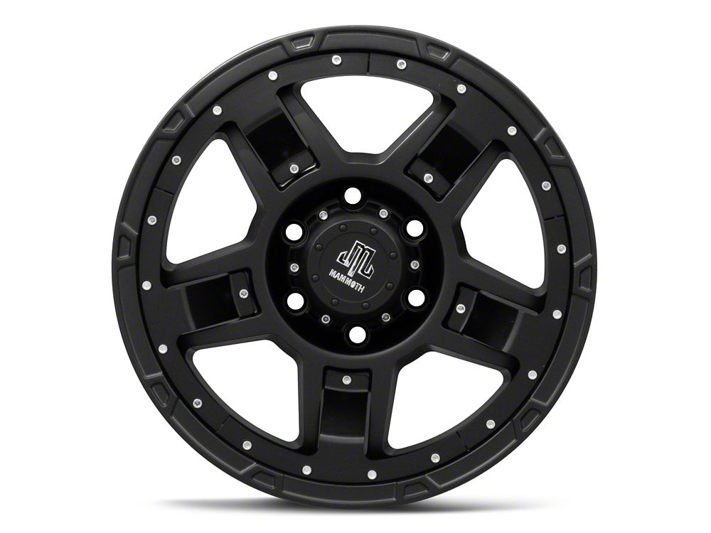 Mammoth Cliff Hanger Matte Black 6-Lug Wheel; 17x8.5; -6mm Offset (16-23 Tacoma)