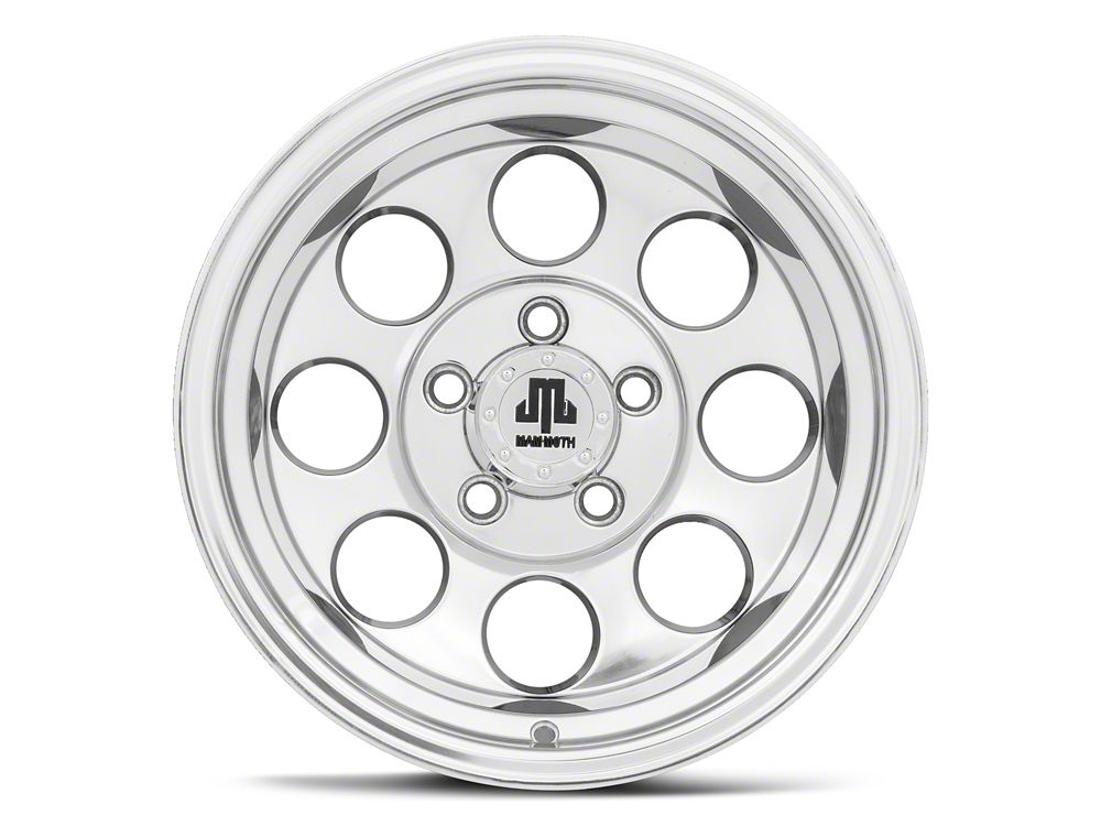 Mammoth 8 Aluminum Polished Wheel; 15x10; -44mm Offset (84-01 Jeep Cherokee XJ)