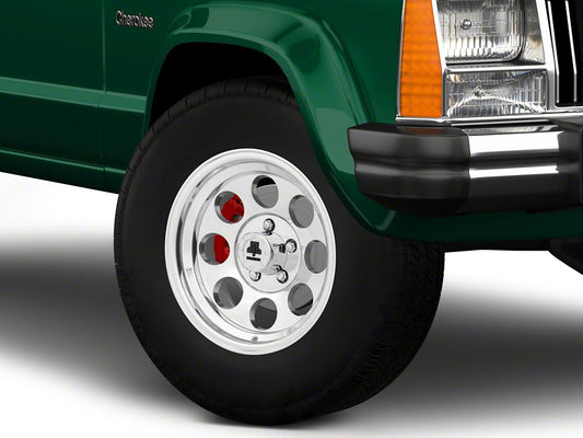 Mammoth 8 Aluminum Polished Wheel; 15x8; -19mm Offset (84-01 Jeep Cherokee XJ)