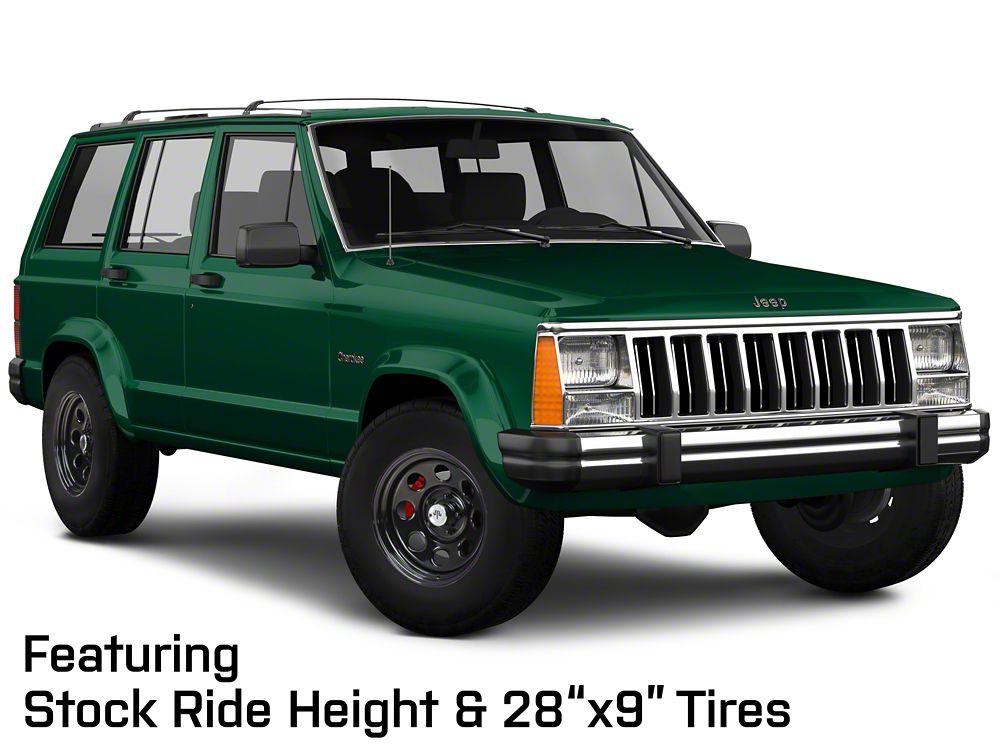 Mammoth 8 Black Wagon Wheel Edition Steel Wheel; 15x8; -19mm Offset (84-01 Jeep Cherokee XJ)
