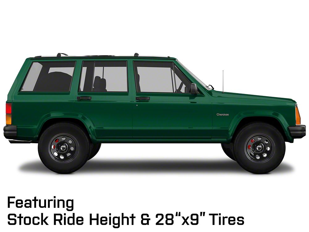 Mammoth 8 Black Wagon Wheel Edition Steel Wheel; 15x8; -19mm Offset (84-01 Jeep Cherokee XJ)