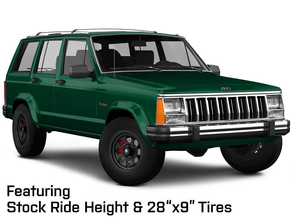 Mammoth 8 Matte Black Wheel; 15x8; -20mm Offset (84-01 Jeep Cherokee XJ)