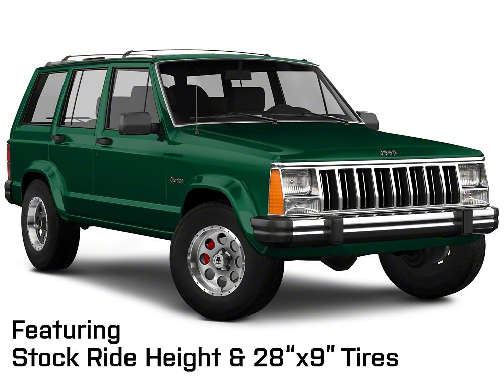 Mammoth 8 Simulated Beadlock Style Anthracite Wheel; 15x8; -19mm Offset (84-01 Jeep Cherokee XJ)