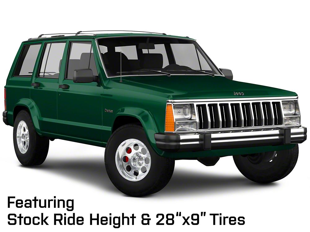 Mammoth 8 Simulated Beadlock Style Polished Wheel; 15x8; -19mm Offset (84-01 Jeep Cherokee XJ)