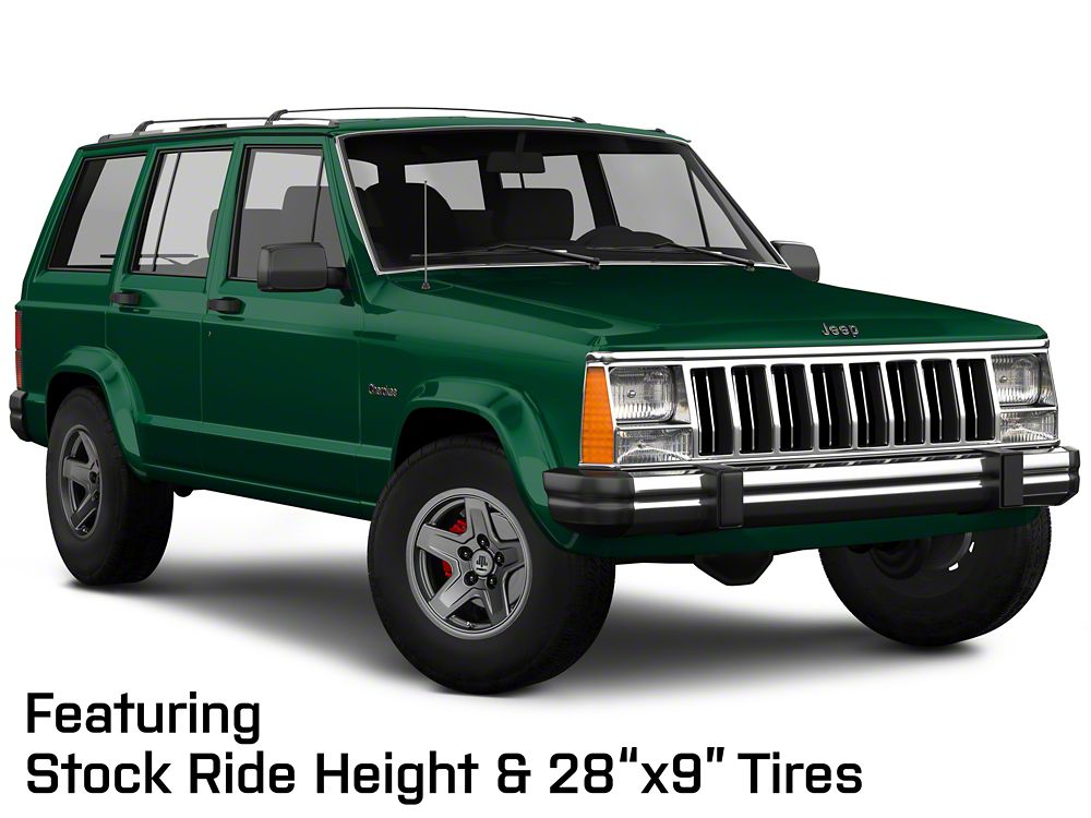 Mammoth Boulder Charcoal Wheel; 15x8; -19mm Offset (84-01 Jeep Cherokee XJ)