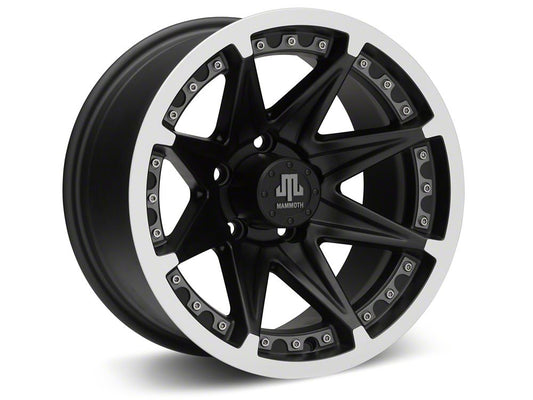 Mammoth Type 88 Black Wheel; 15x8; -19mm Offset (84-01 Jeep Cherokee XJ)