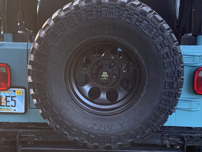 Mammoth 8 Matte Black Wheel; 15x8; -20mm Offset (97-06 Jeep Wrangler TJ)