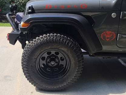 Mammoth 8 Steel Black Wheel; 17x9; -6mm Offset (20-25 Jeep Gladiator JT)