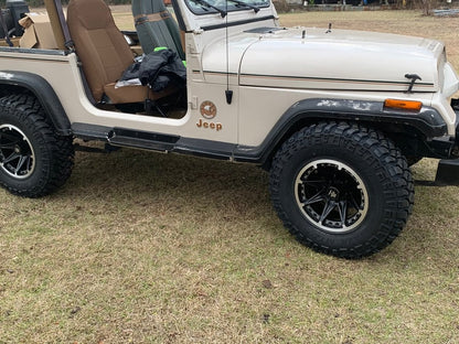 Mammoth Type 88 Black Wheel; 15x8; -19mm Offset (87-95 Jeep Wrangler YJ)
