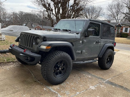 Mammoth 8 Aluminum Matte Black Wheel; 17x9; -6mm Offset (18-25 Jeep Wrangler JL)
