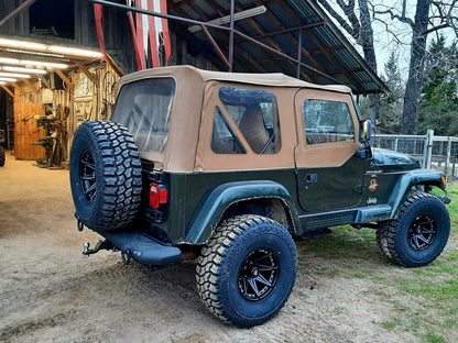 Mammoth Type 88 Matte Black Wheel; 15x8; -20mm Offset (97-06 Jeep Wrangler TJ)