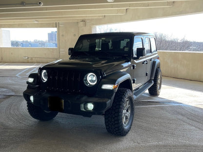 Mammoth 1.75-Inch Billet Wheel Spacers; Black (18-25 Jeep Wrangler JL)