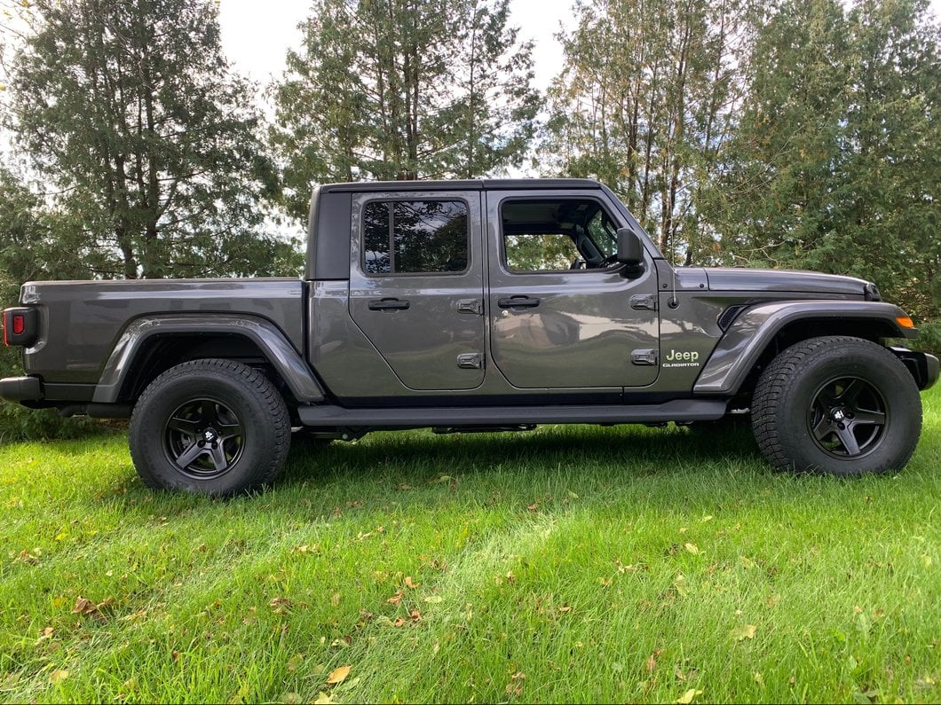 Mammoth Boulder Matte Black Wheel; 17x9; -6mm Offset (20-25 Jeep Gladiator JT)