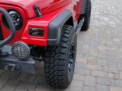 Mammoth Type 88 Matte Black Wheel; 15x8; -20mm Offset (97-06 Jeep Wrangler TJ)