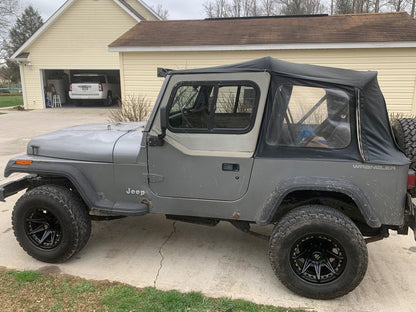 Mammoth Type 88 Matte Black Wheel; 15x8; -20mm Offset (87-95 Jeep Wrangler YJ)
