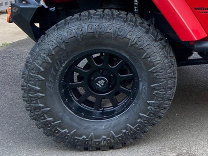 Mammoth 10 Hole Matte Black Wheel; 17x9; -6mm Offset (07-18 Jeep Wrangler JK)