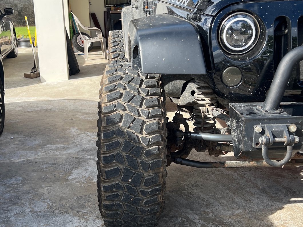 Mammoth 2-Inch Billet Wheel Spacers; Black (07-18 Jeep Wrangler JK)