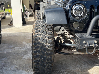 Mammoth 2-Inch Billet Wheel Spacers; Black (07-18 Jeep Wrangler JK)