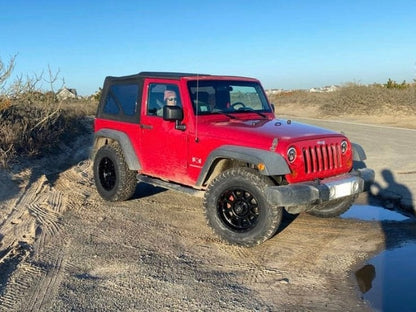 Mammoth 10 Hole Matte Black Wheel; 17x9; -6mm Offset (07-18 Jeep Wrangler JK)