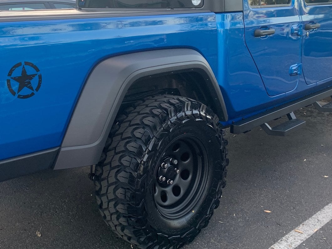 Mammoth 8 Steel Matte Black Wheel; 17x9; -6mm Offset (20-25 Jeep Gladiator JT)