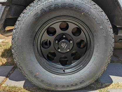 Mammoth 8 Steel Matte Black Wheel; 17x9; -6mm Offset (18-25 Jeep Wrangler JL)