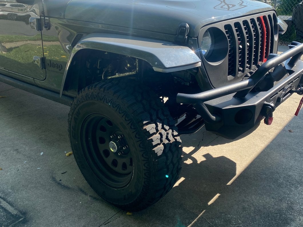 Mammoth D Window Matte Black Steel Wheel; 17x9; -6mm Offset (20-25 Jeep Gladiator JT)