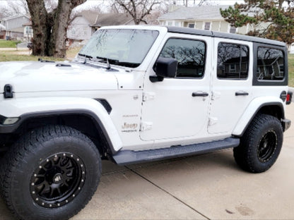 Mammoth 12 Hole Simulated Simulated Beadlock Matte Black Wheel; 17x9; -6mm Offset (18-25 Jeep Wrangler JL)