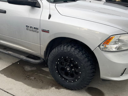 Mammoth 8 Aluminum Beadlock Satin Black 5-Lug Wheel; 17x9; -6mm Offset (09-18 RAM 1500)