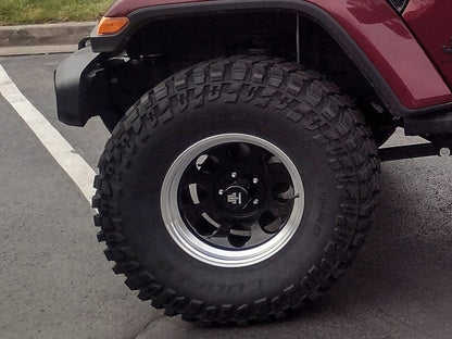 Mammoth 8 Aluminum Black Wheel; 17x9; -6mm Offset (20-25 Jeep Gladiator JT)