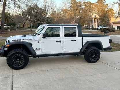 Mammoth 12 Hole Simulated Simulated Beadlock Matte Black Wheel; 17x9; -6mm Offset (20-25 Jeep Gladiator JT)