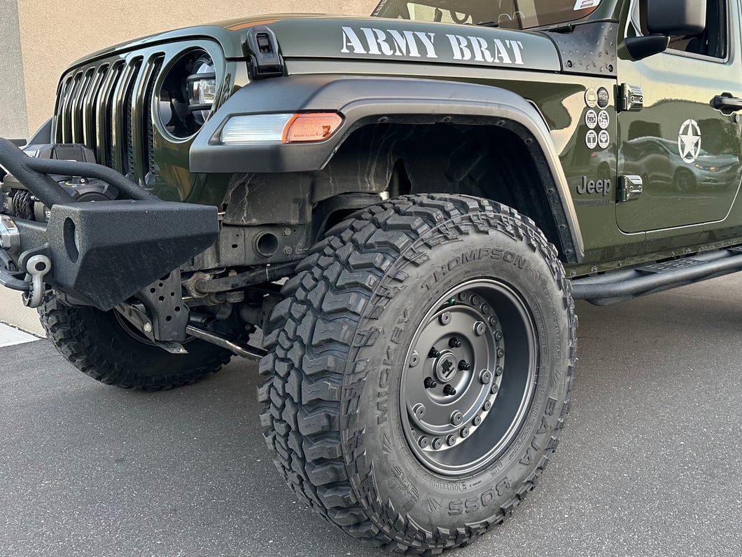 Mammoth Militant Charcoal Wheel; 17x9.5; -12mm Offset (18-25 Jeep Wrangler JL)