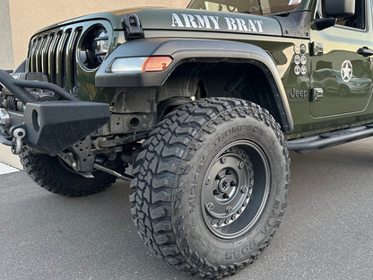 Mammoth Militant Charcoal Wheel; 17x9.5; -12mm Offset (18-25 Jeep Wrangler JL)