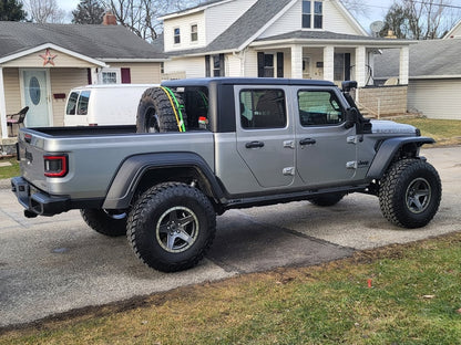 Mammoth Boulder Simulated Beadlock Style Charcoal Wheel; 17x9; -6mm Offset (20-25 Jeep Gladiator JT)