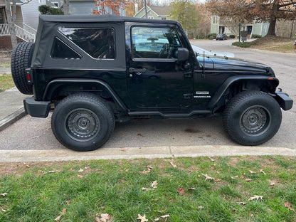Mammoth Militant Charcoal Wheel; 17x9.5; -12mm Offset (07-18 Jeep Wrangler JK)