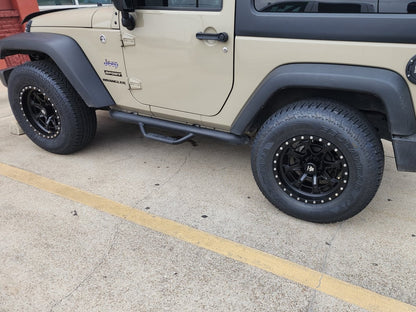 Mammoth Split 16 Beadlock Satin Black Wheel; 17x9; -6mm Offset (07-18 Jeep Wrangler JK)