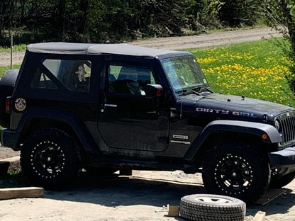 Mammoth Split 16 Beadlock Satin Black Wheel; 17x9; -6mm Offset (07-18 Jeep Wrangler JK)
