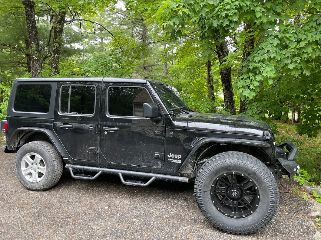 Mammoth Vader Simulated Beadlock Matte Black Wheel; 18x9; -6mm Offset (18-25 Jeep Wrangler JL)