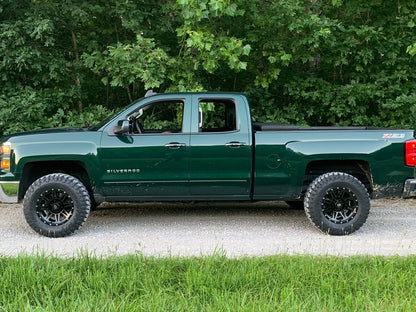 Mammoth Split 8 Satin Black 6-Lug Wheel; 17x9; -6mm Offset (14-18 Silverado 1500)