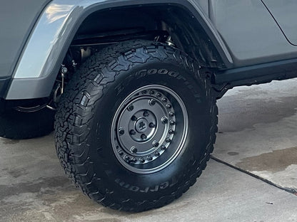 Mammoth Militant Charcoal Wheel; 17x9.5; -12mm Offset (20-25 Jeep Gladiator JT)