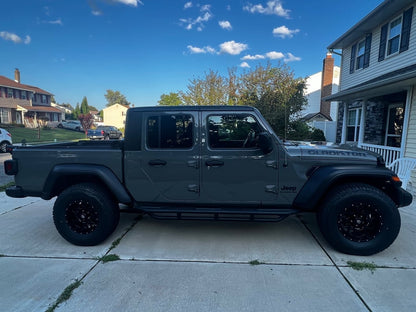 Mammoth Mesh Simulated Beadlock Satin Black Wheel; 17x9; -6mm Offset (20-25 Jeep Gladiator JT)