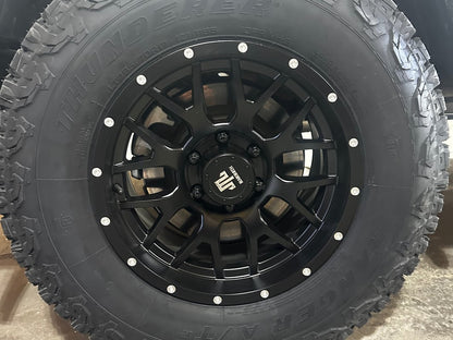 Mammoth Beadlock Mesh Matte Black 6-Lug Wheel; 17x9; 18mm Offset (21-25 F-150)