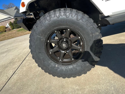 Mammoth Wheeler Matte Black Wheel; 17x9; -6mm Offset (07-18 Jeep Wrangler JK)