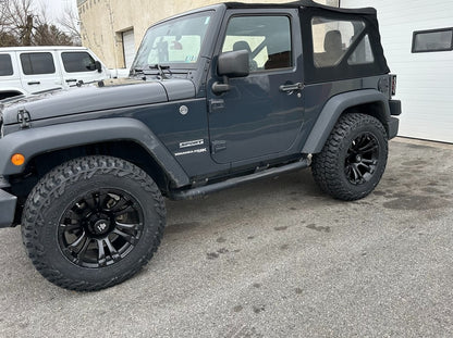 Mammoth Madness Matte Black Wheel; 18x9; -6mm Offset (07-18 Jeep Wrangler JK)