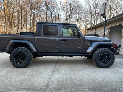 Mammoth Split 16 Beadlock Satin Black Wheel; 17x9; -6mm Offset (20-25 Jeep Gladiator JT)