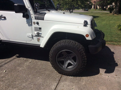 Mammoth Boulder Charcoal Wheel; 17x9; -6mm Offset (07-18 Jeep Wrangler JK)