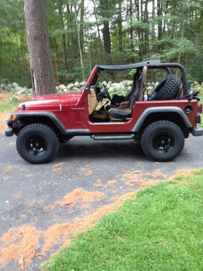 Mammoth 8 Black Steel Wheel; 15x8; -19mm Offset (97-06 Jeep Wrangler TJ)