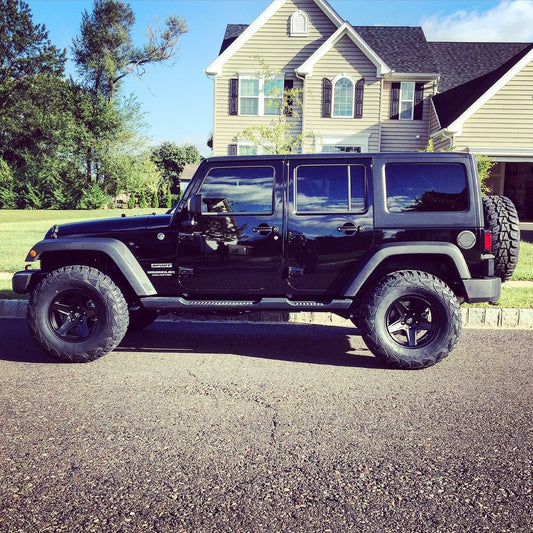 Mammoth Boulder Matte Black Wheel; 17x9; -6mm Offset (07-18 Jeep Wrangler JK)