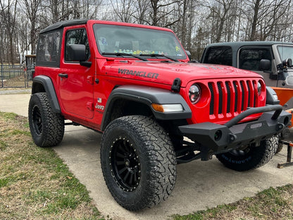 Mammoth 12 Hole Beadlock Satin Black Wheel; 18x9; -6mm Offset (18-25 Jeep Wrangler JL)
